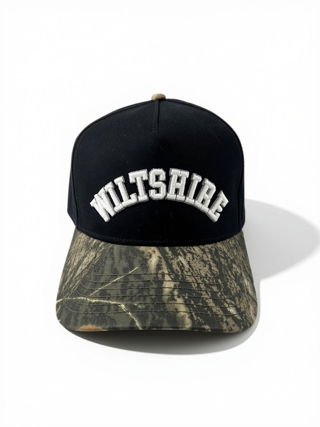 Wiltshire Boxing Shop Embroidered Monogram Forest Cap - Black