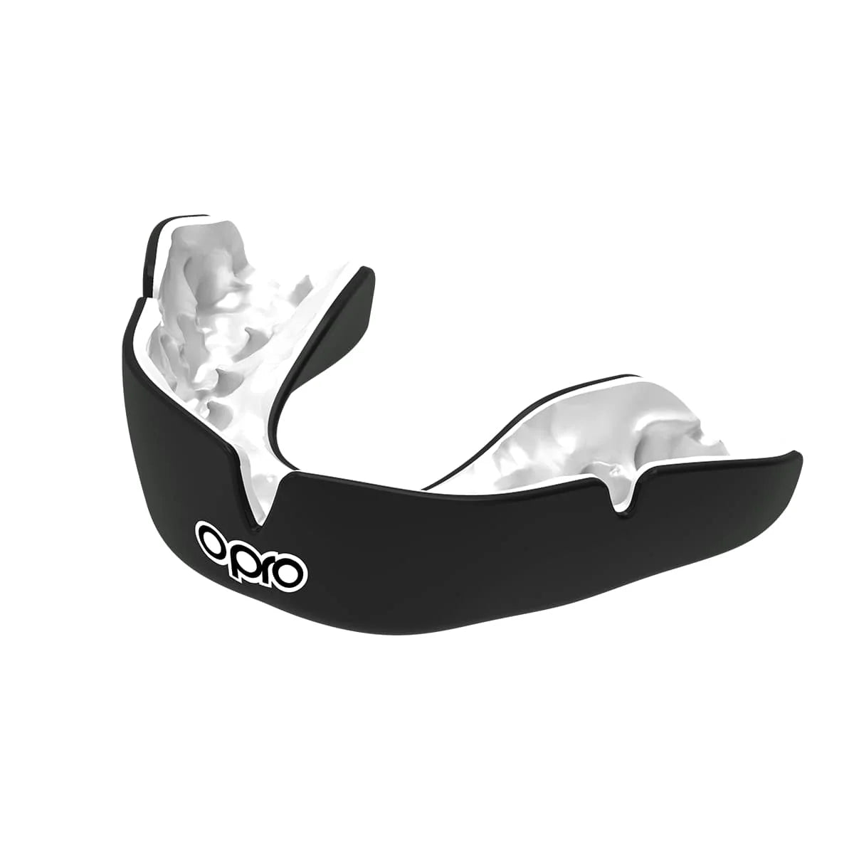 Opro Adult (10+) Instant Custom-Fit Self-Fit Mouth Guard - Black / White
