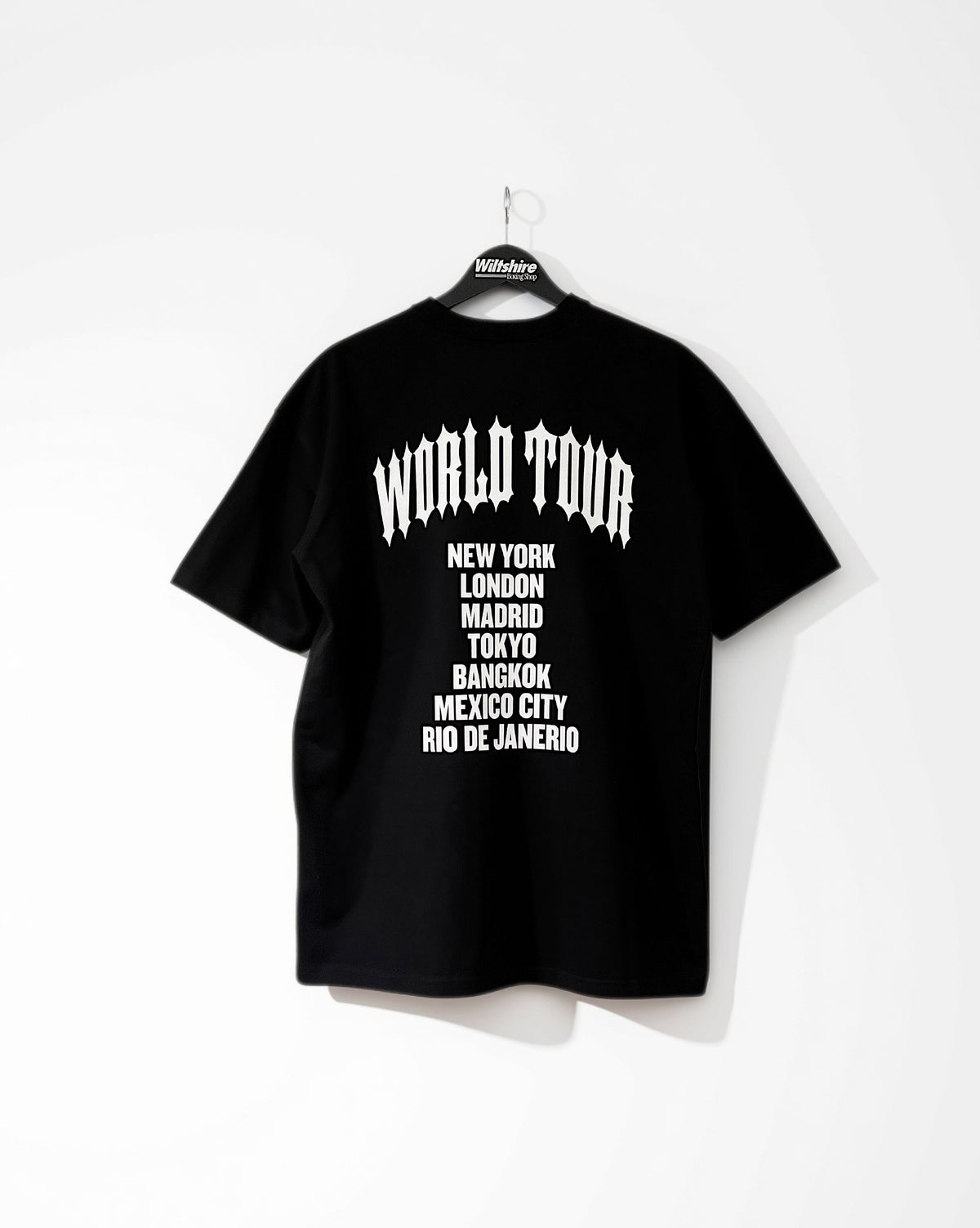 Wiltshire Boxing Shop 'Heavy Metal Boxing' Oversized Unisex T-Shirt - Black