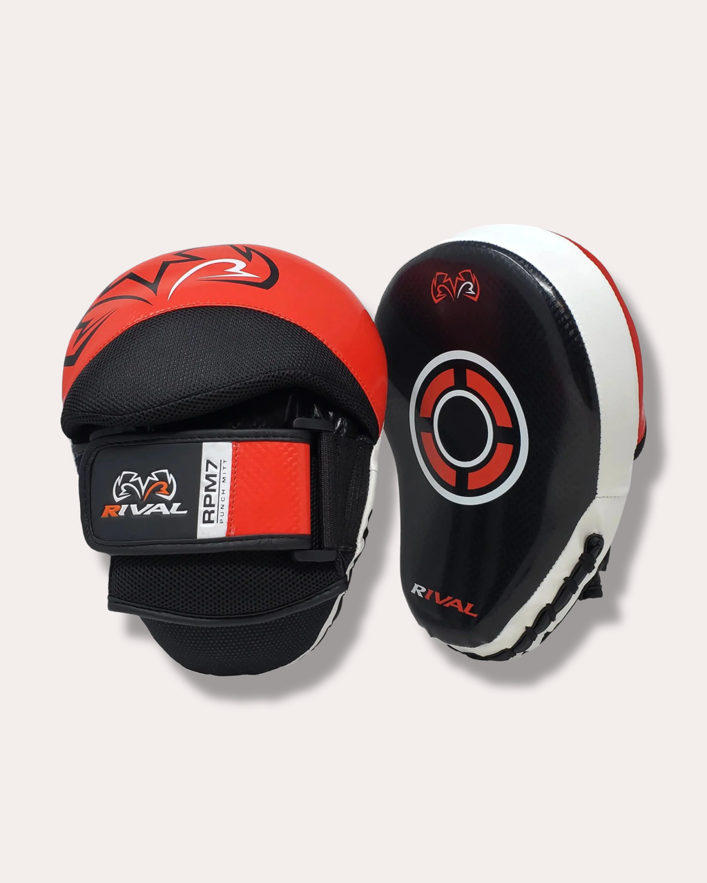 Rival RPM7 Fitness Plus Punch Mitts - Red / Black