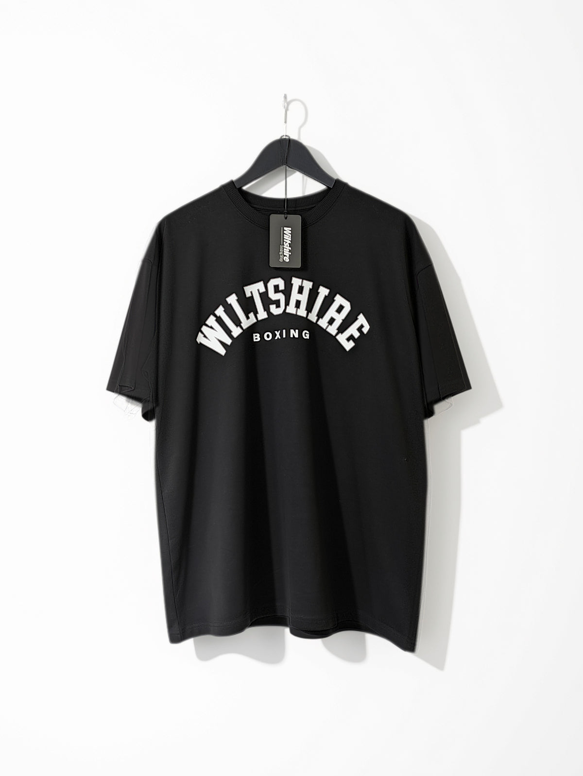 Wiltshire Boxing Shop - College Oversized Unisex T-Shirt - Black