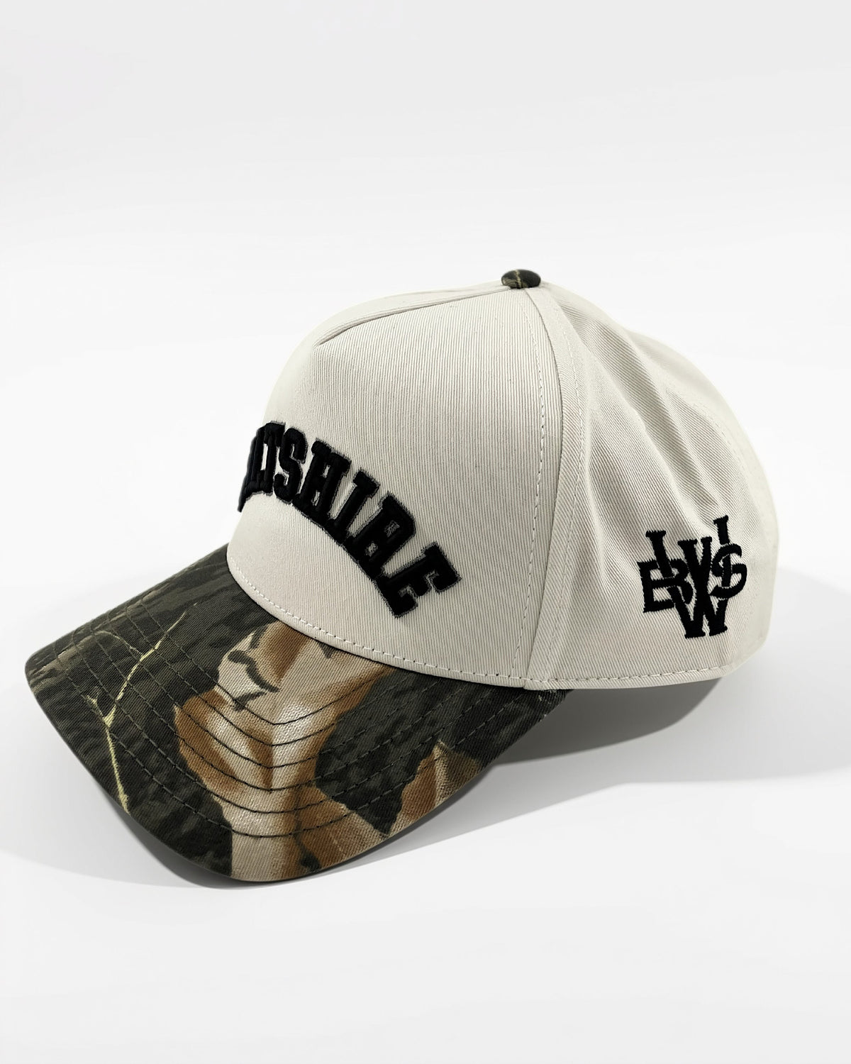 Wiltshire Boxing Shop Embroidered Monogram Forest Cap - Ecru