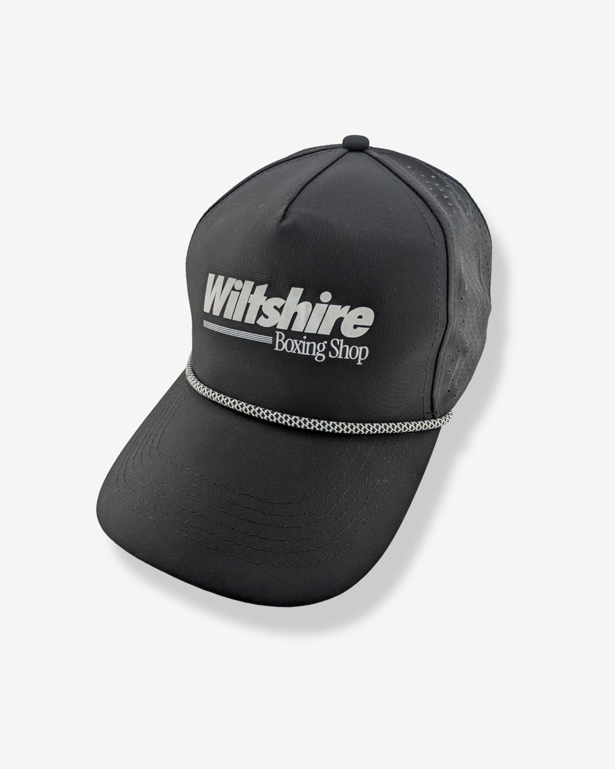 Wiltshire Boxing Shop Golf Cap with Rope Detail - Black