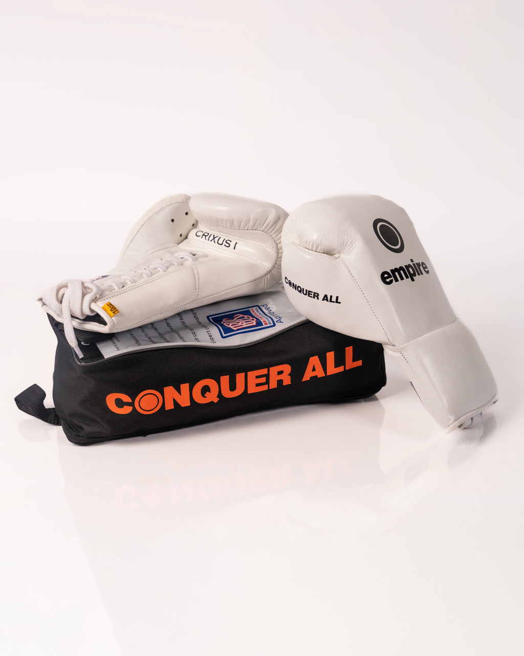 Empire Crixus I Lace Contest Gloves - White - 10oz