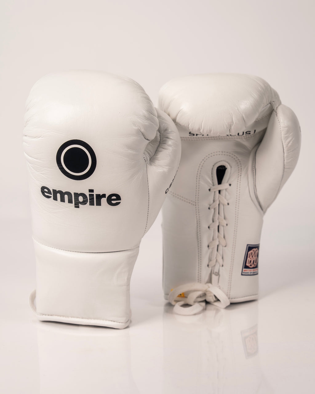 Empire Spartacus I Lace Contest Gloves - White - 10oz