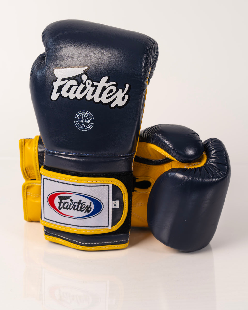 Fairtex BGV9 - Mexican Style Boxing Gloves - Blue / Yellow