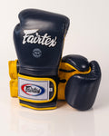 Fairtex BGV9 - Mexican Style Boxing Gloves - Blue / Yellow