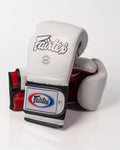 Fairtex BGV9 - Mexican Style Boxing Gloves - White / Red