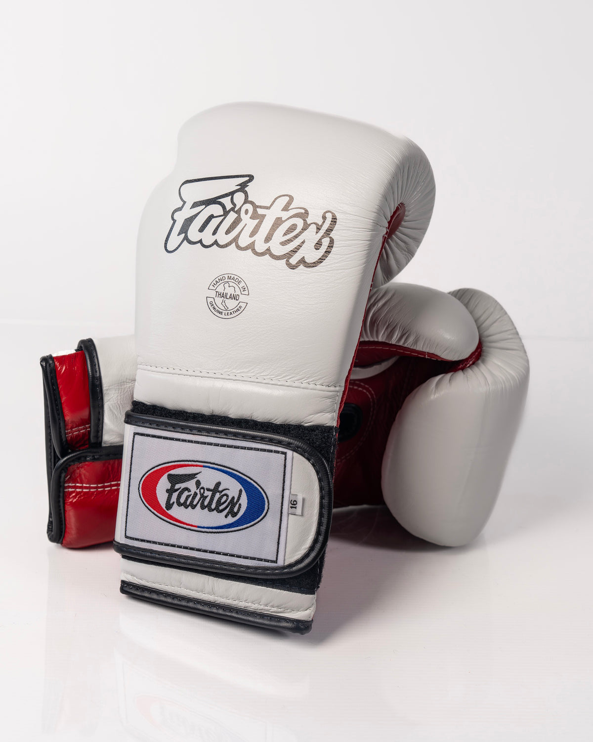 Fairtex BGV9 - Mexican Style Boxing Gloves - White / Red