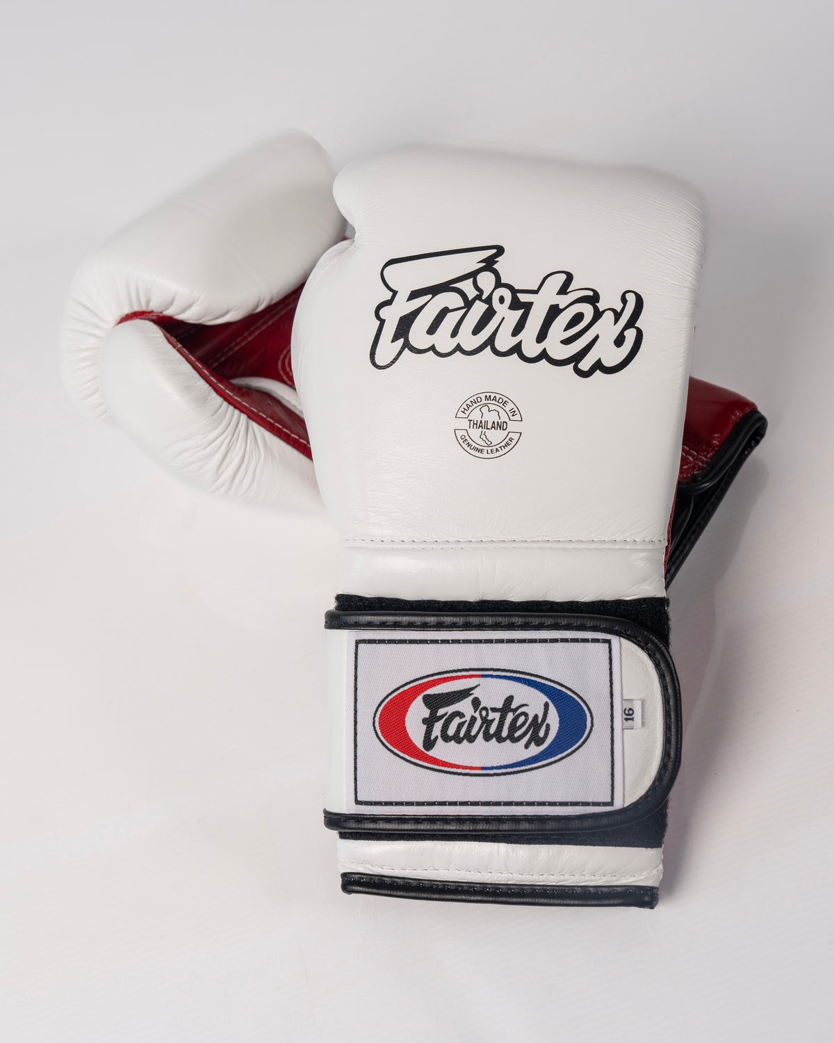 Fairtex BGV9 - Mexican Style Boxing Gloves - White / Red