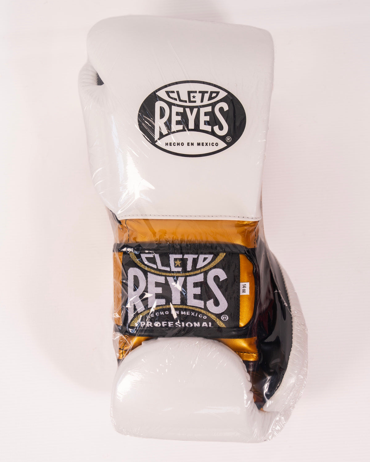 Cleto Reyes Velcro Sparring Gloves - White / Gold
