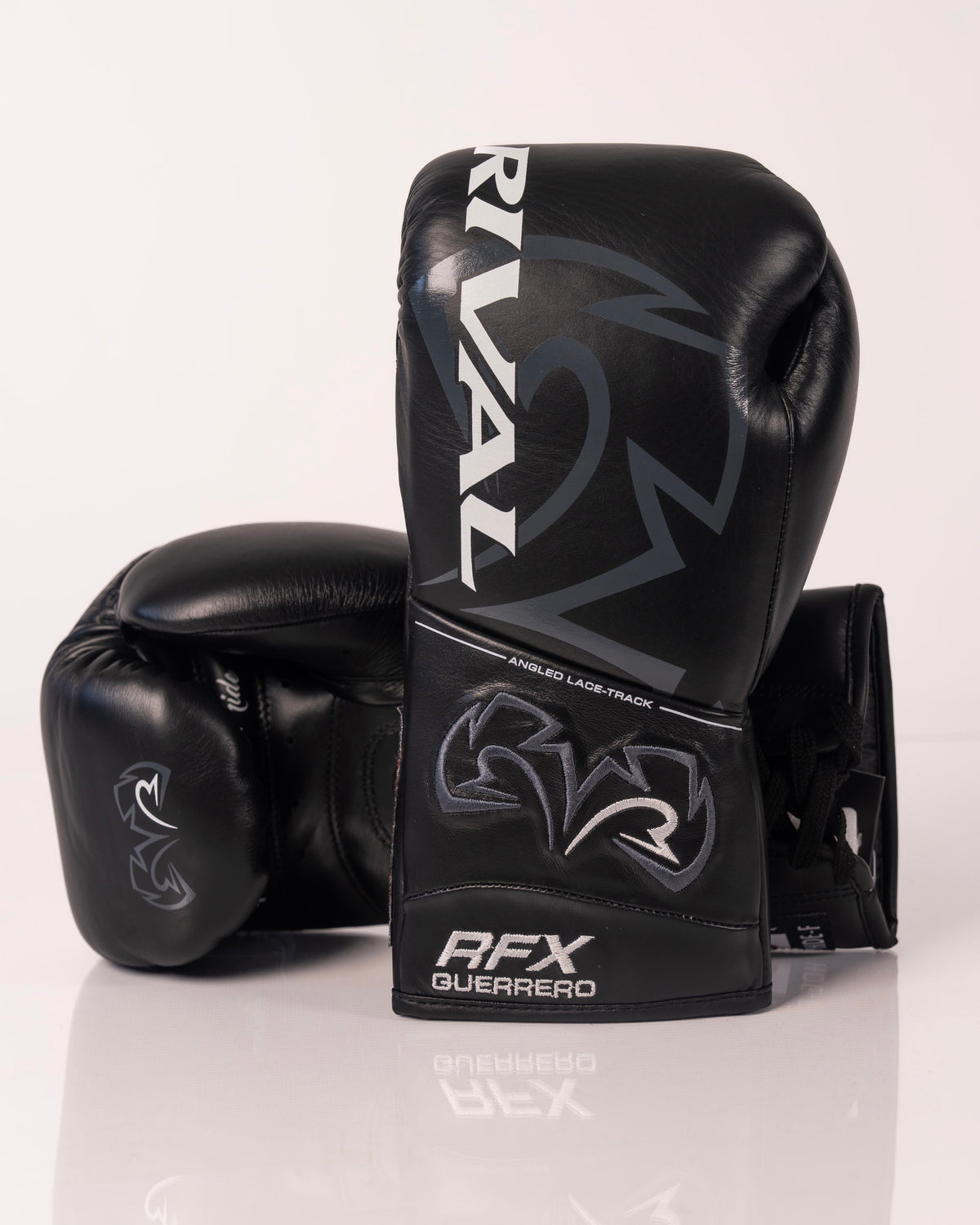 Rival RFX-Guerrero HDE-F Lace Up Pro Fight Gloves - Black - 10oz