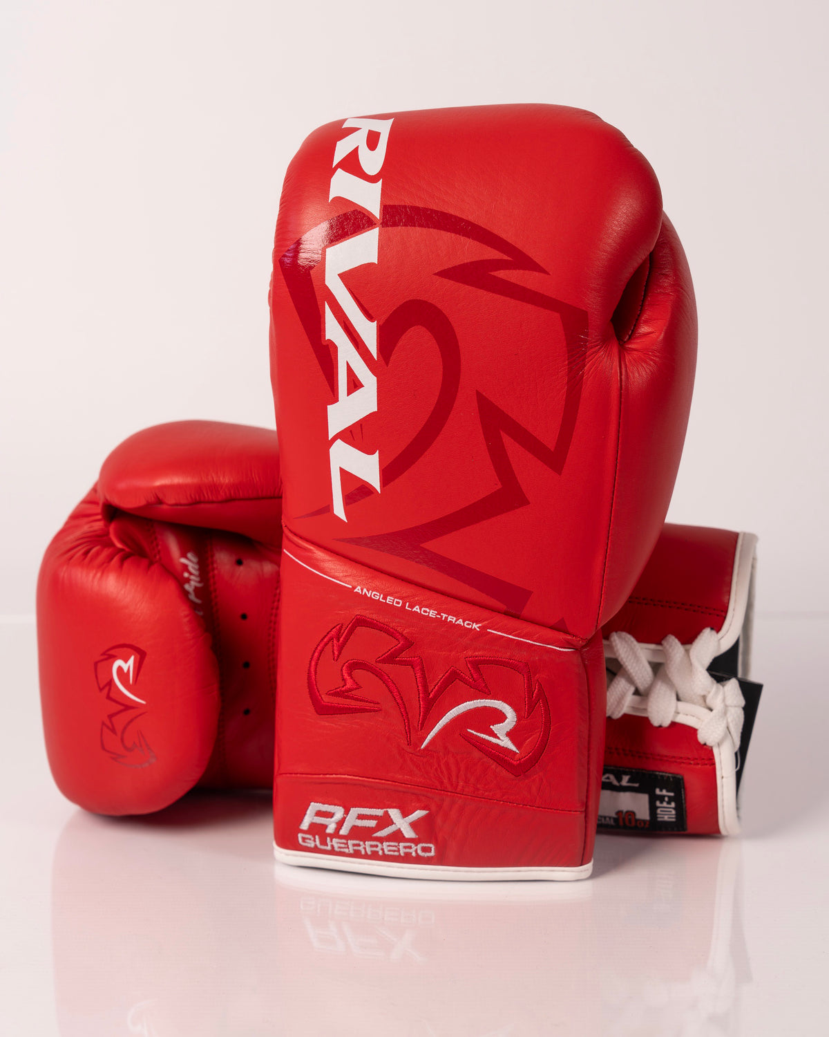 Rival RFX-Guerrero HDE-F Lace Up Pro Fight Gloves - Red