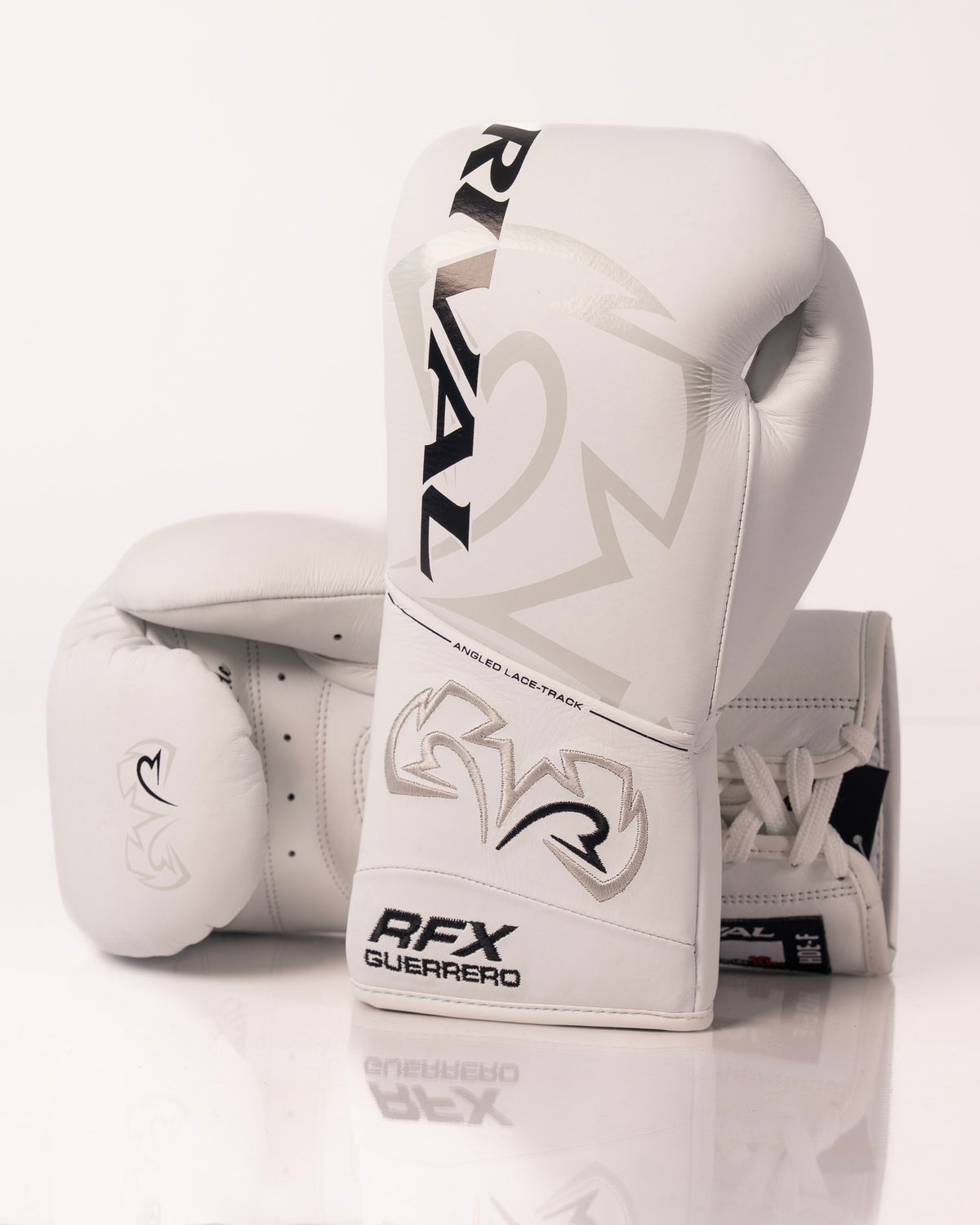 Rival RFX-Guerrero HDE-F Lace Up Pro Fight Gloves - White - 10oz
