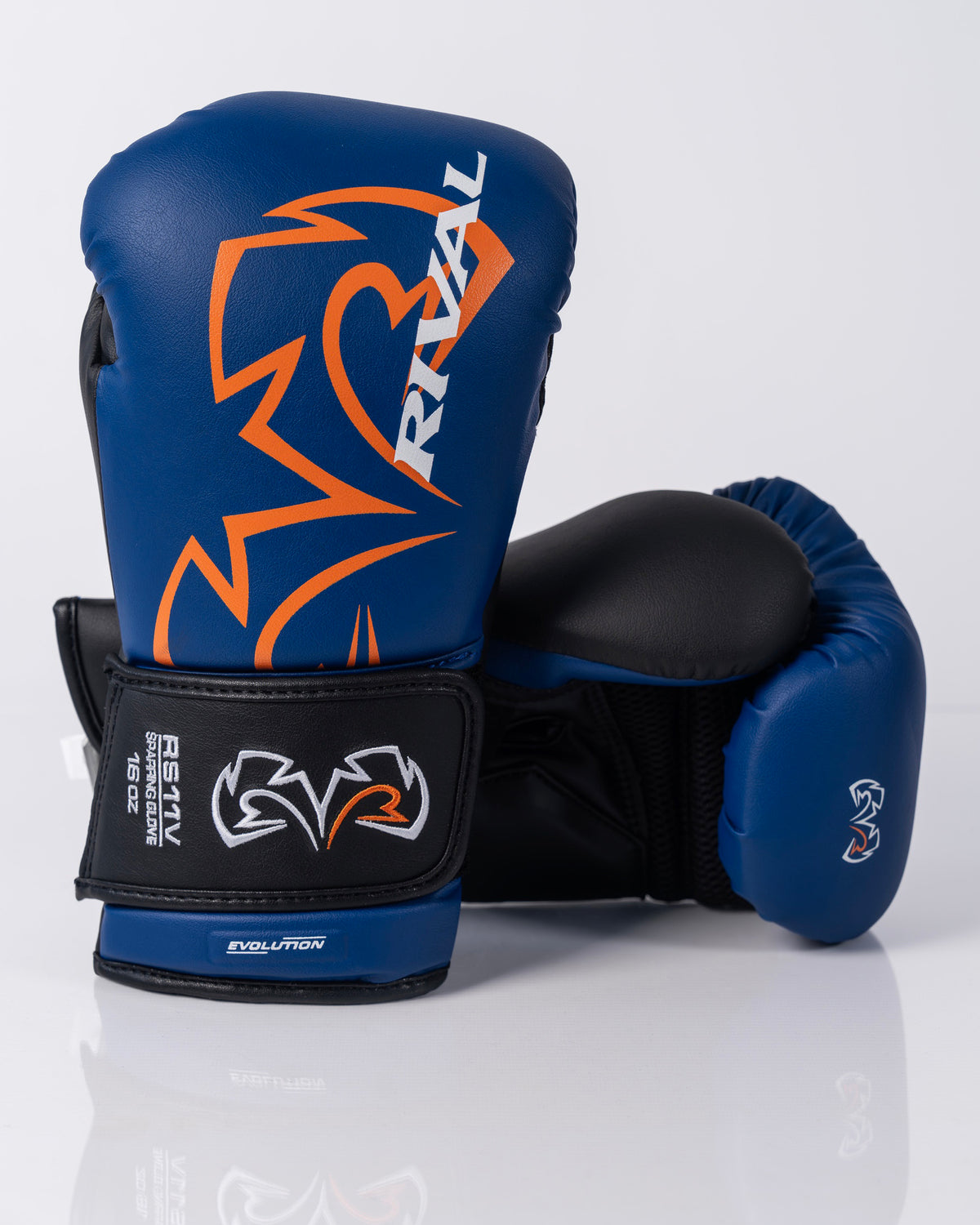 Rival RS11V Evolution Sparring Gloves - Blue / Black - 16oz