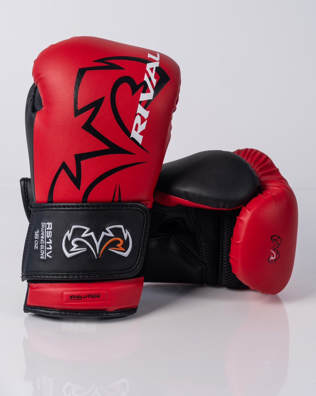 Rival RS11V Evolution Sparring Gloves - Red / Black - 16oz