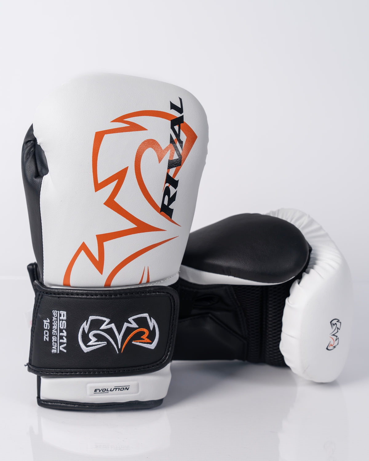 Rival RS11V Evolution Sparring Gloves - White / Black - 16oz