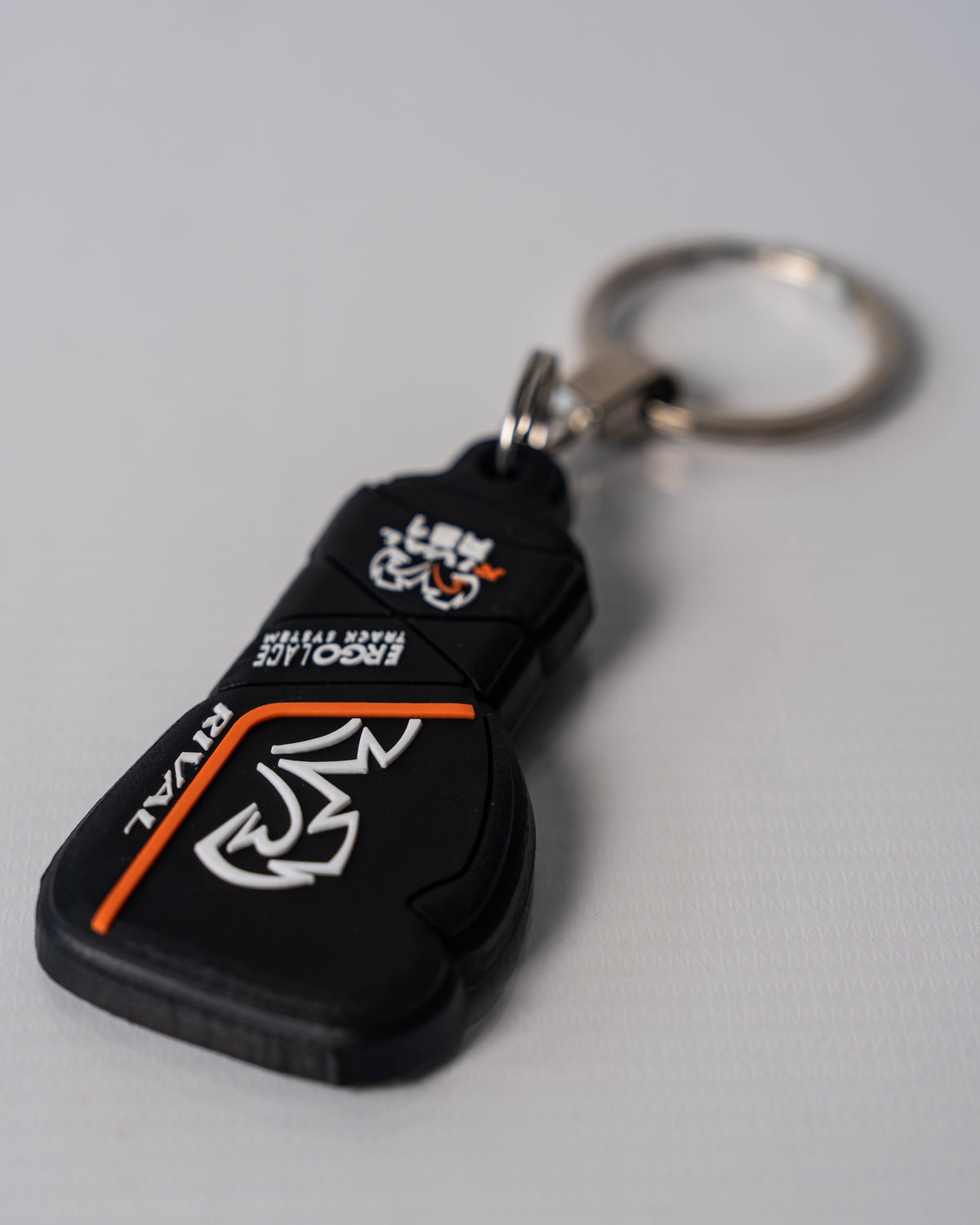 Rival RS1 Rubber Key Chain - Black / Orange