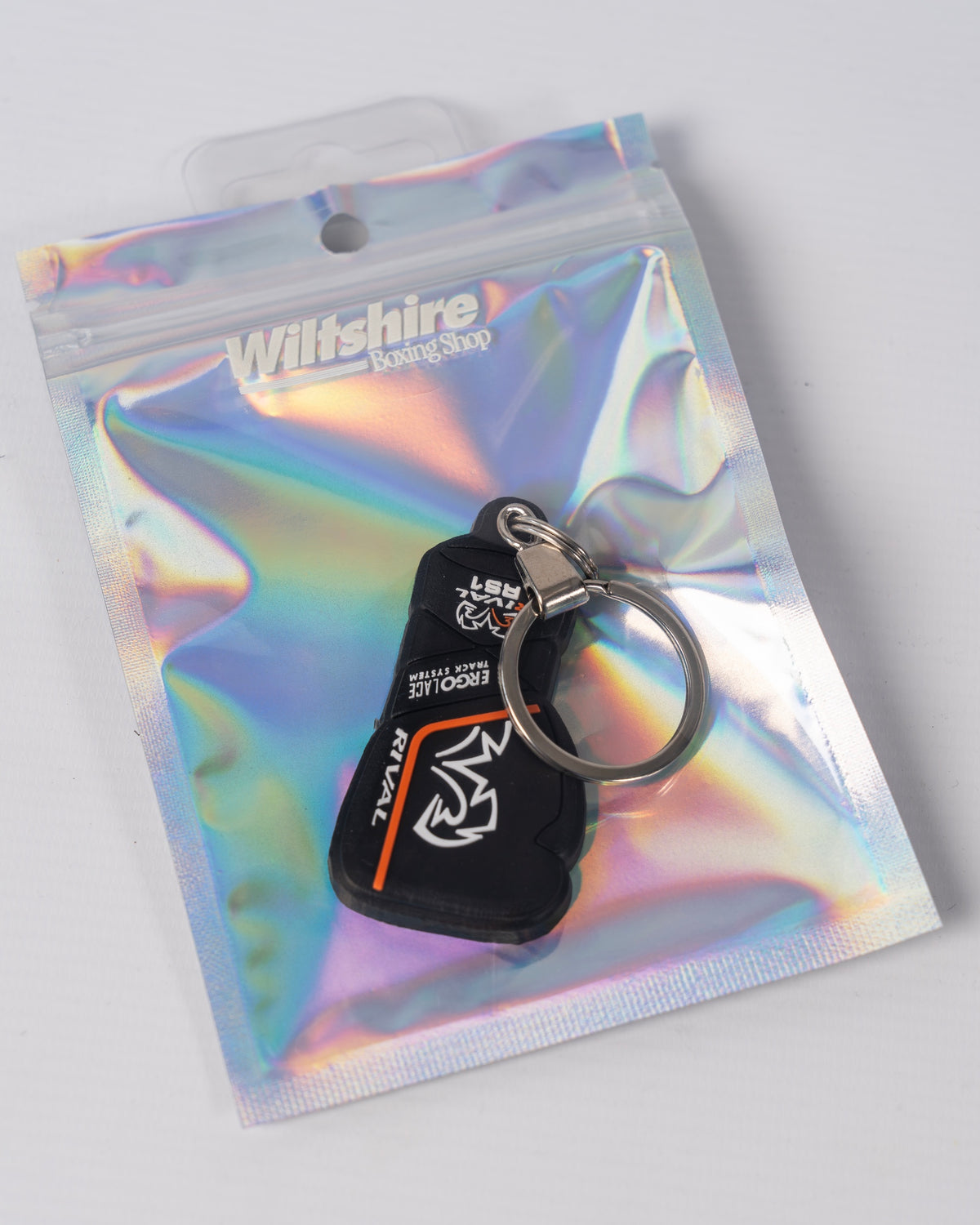 Rival RS1 Rubber Key Chain - Black / Orange
