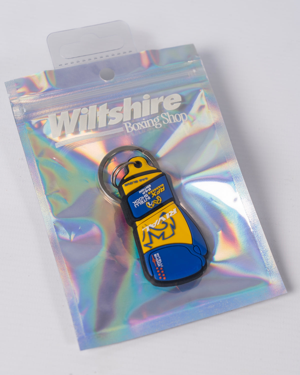 Rival P4P Rubber Key Chain - Blue / Yellow