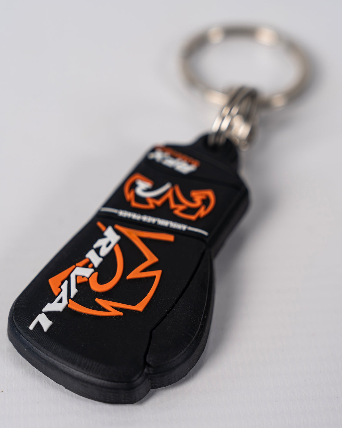 Rival RFX Rubber Key Chain - Black / Orange