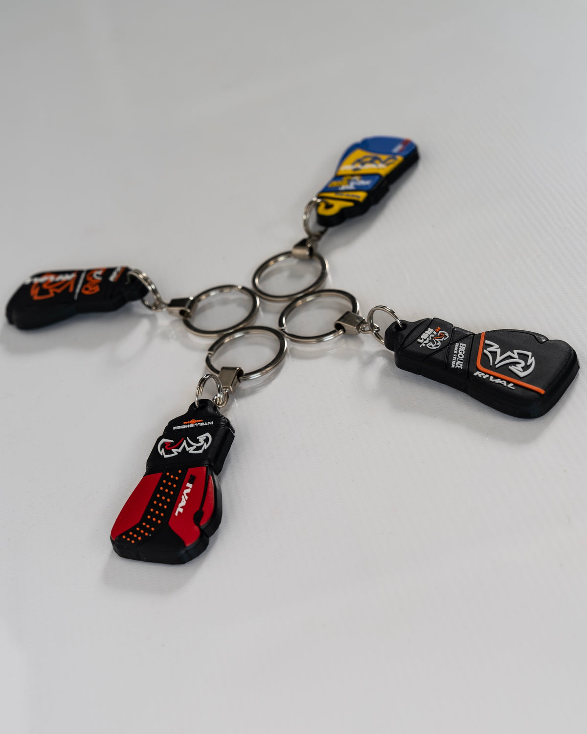 Rival RFX Rubber Key Chain - Black / Orange
