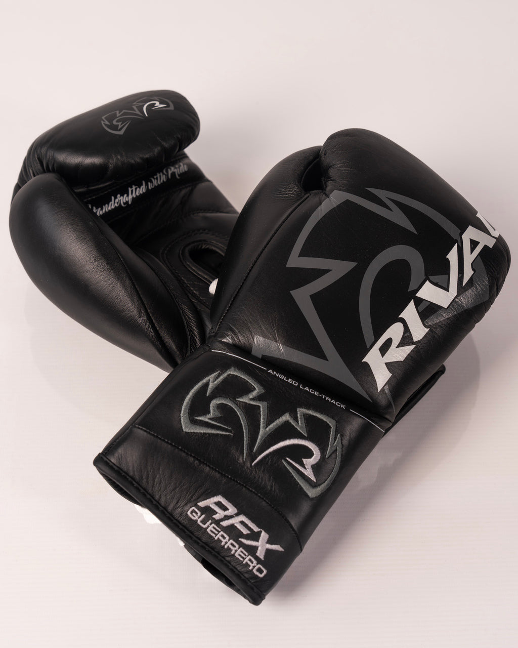 Rival RFX-Guerrero SF-H Lace Up Pro Fight Gloves - Black - 10oz