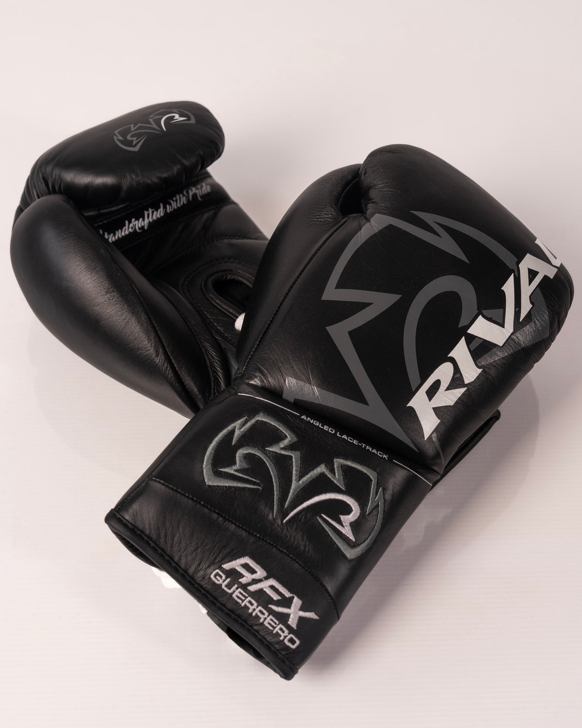 Rival RFX-Guerrero SF-H Lace Up Pro Fight Gloves - Black - 10oz