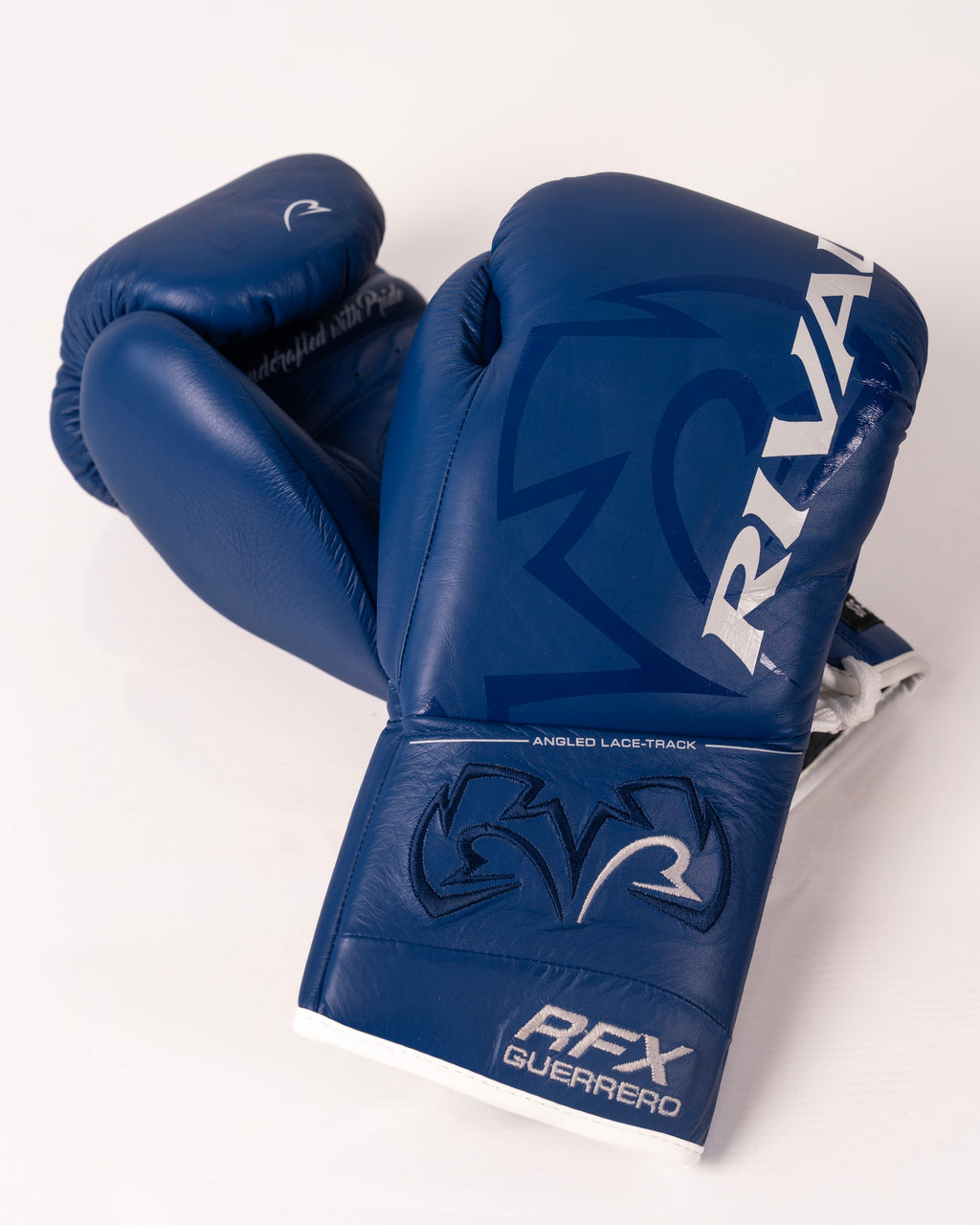 Rival RFX-Guerrero SF-H Lace Up Pro Fight Gloves - Blue - 10oz