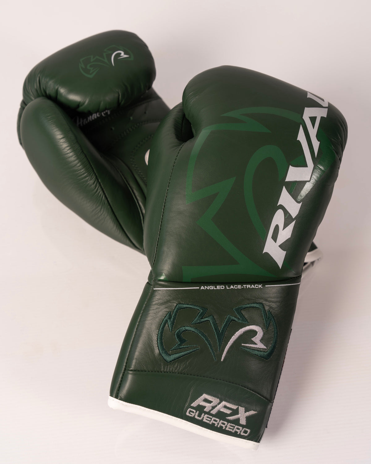 Rival RFX-Guerrero SF-H Lace Up Pro Fight Gloves - Green - 10oz