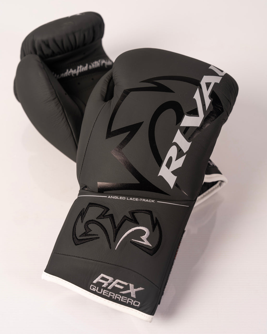Rival RFX-Guerrero SF-H Lace Up Pro Fight Gloves - Charcoal Grey - 10oz