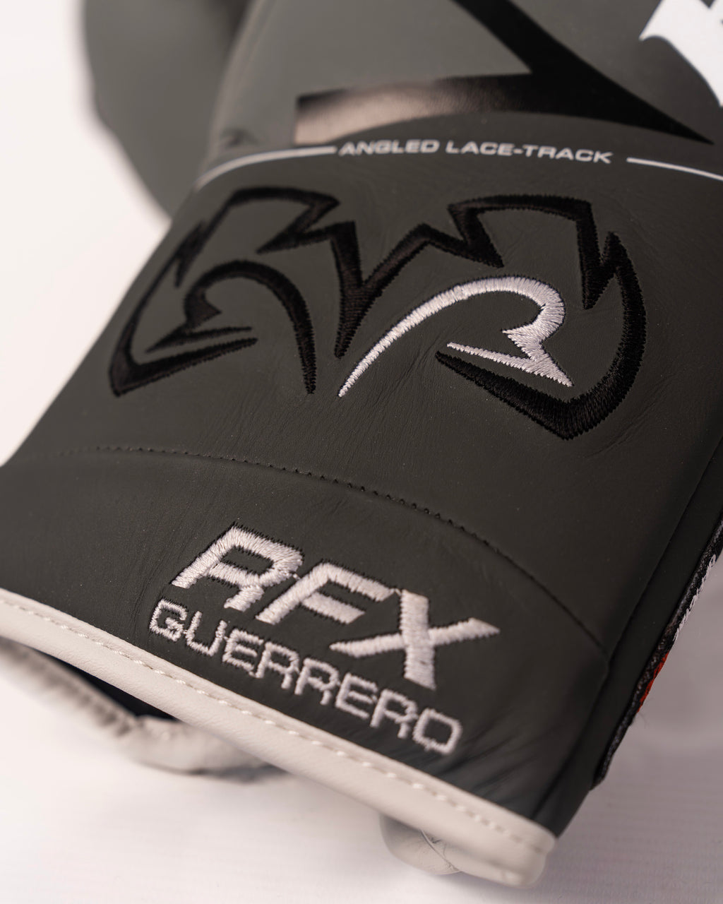 Rival RFX-Guerrero SF-H Lace Up Pro Fight Gloves - Charcoal Grey - 10oz