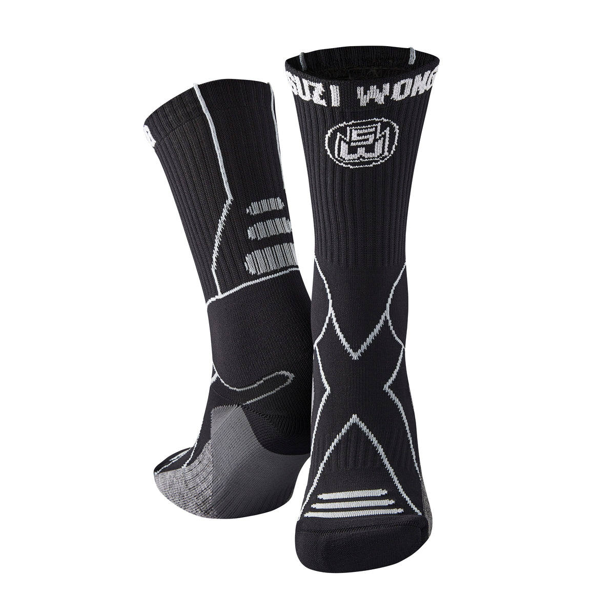 Suzi Wong X-Sole Classic Boxing Socks - Tonal Black