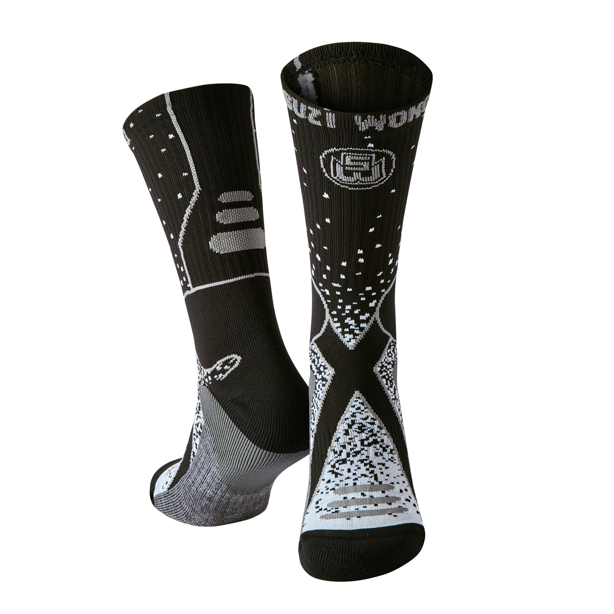 Suzi Wong X-Sole Fade Limited Edition Boxing Socks - Black / Grey