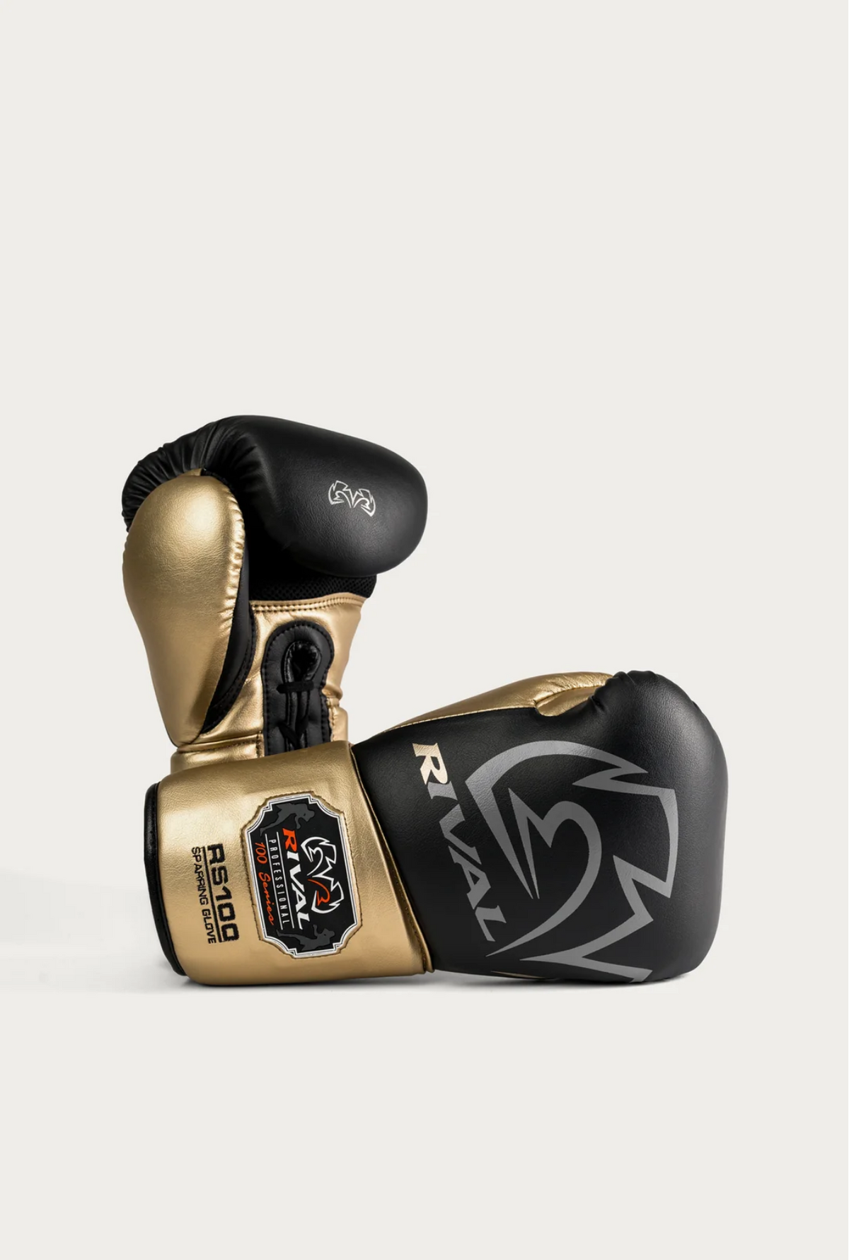Rival RS100 Professional Sparring Gloves - Black / Gold