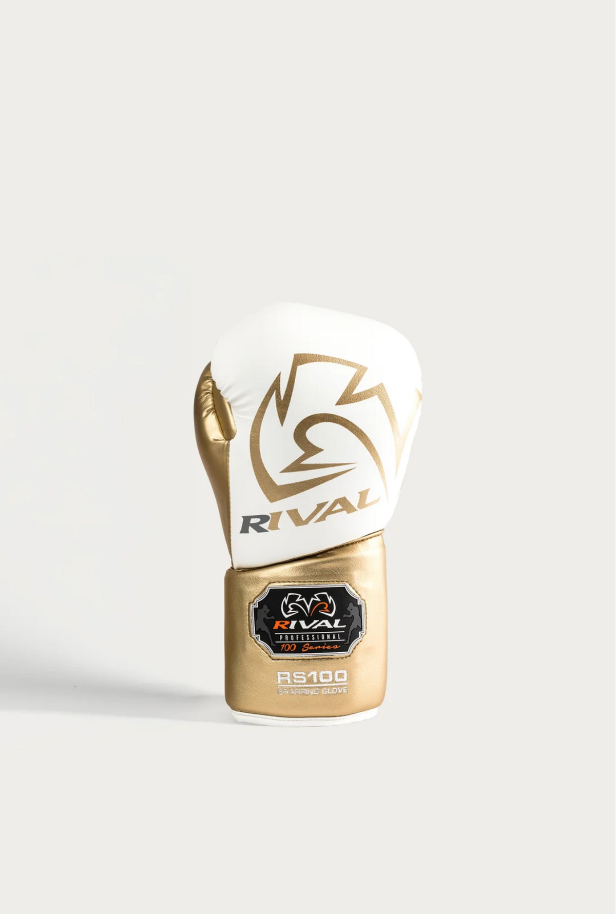Rival RS100 Professional Sparring Gloves - White / Gold