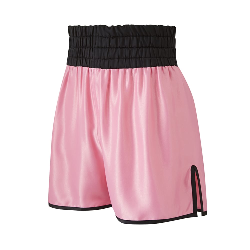 Suzi Wong Women's Hagler Boxing Shorts - Pink / Black