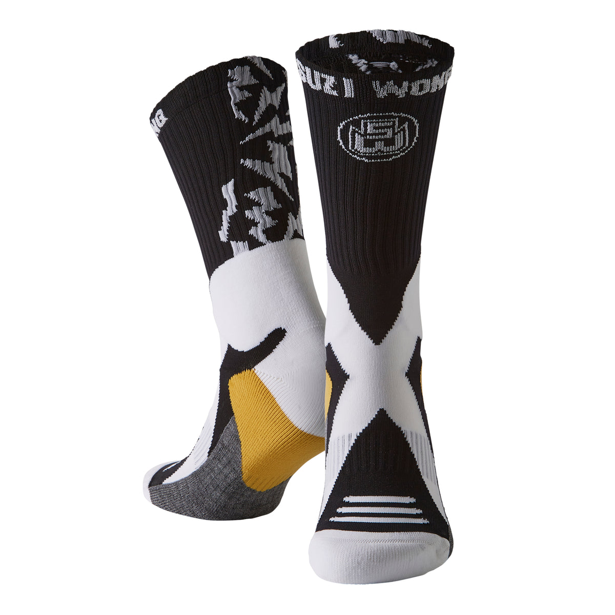 Suzi Wong X-Sole Lightning Limited Edition Boxing Socks - Black / White