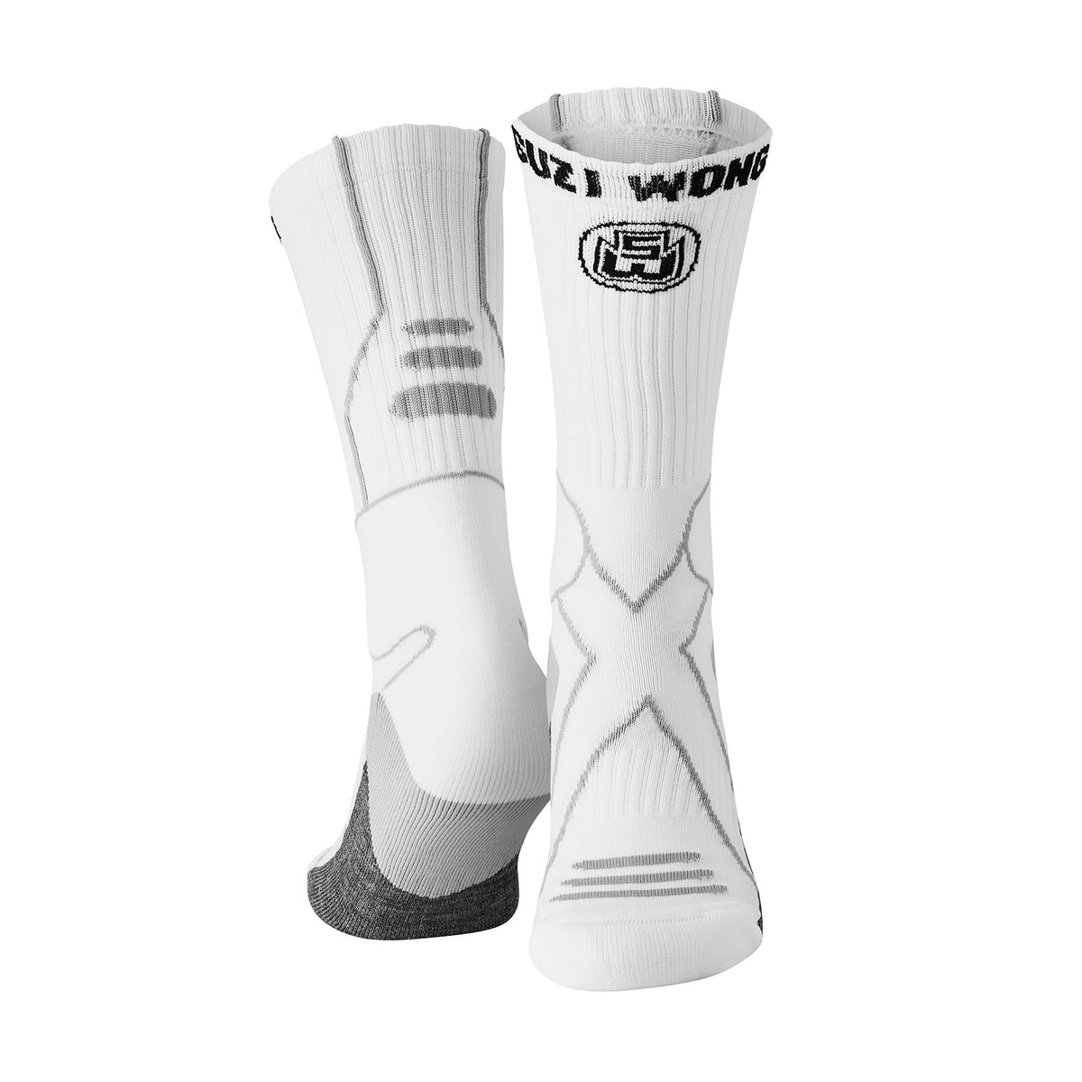 Suzi Wong X-Sole Classic Boxing Socks - White / Grey
