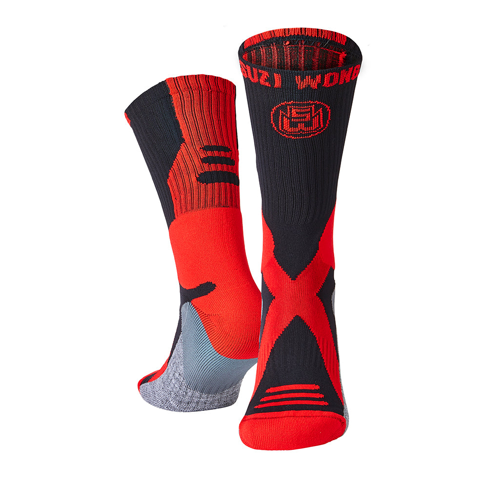 Suzi Wong X-Sole Classic Boxing Socks - Black / Red