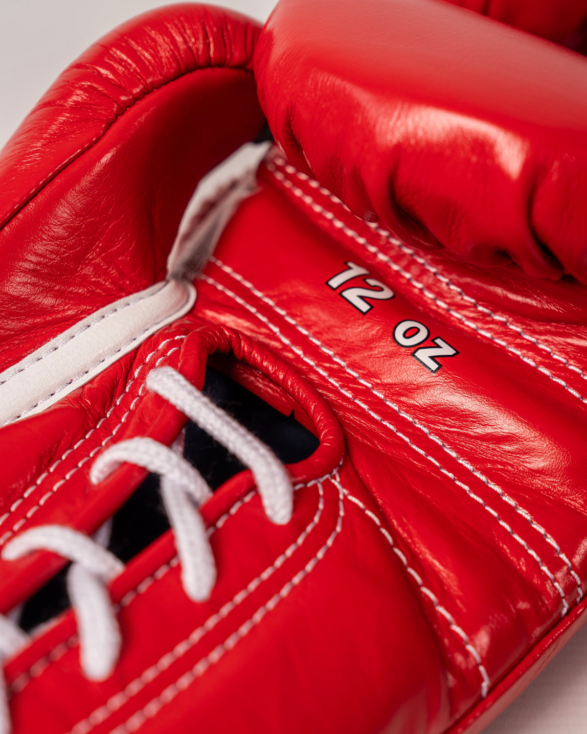 Winning - MS Lace Up Training Gloves - Red - 12oz