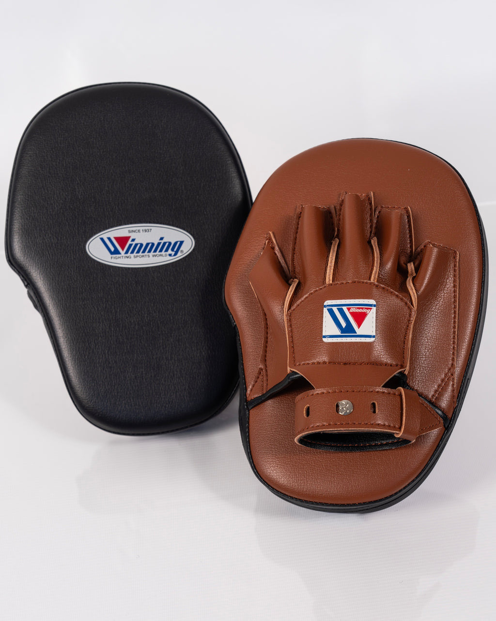 Winning CM-20 Standard Punch Mitts - Black / Brown
