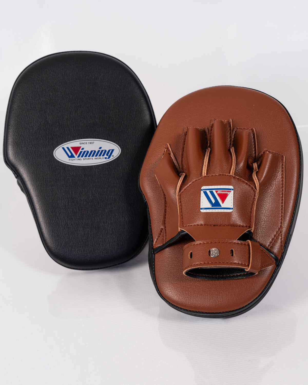 Winning CM-20 Standard Punch Mitts - Black / Brown