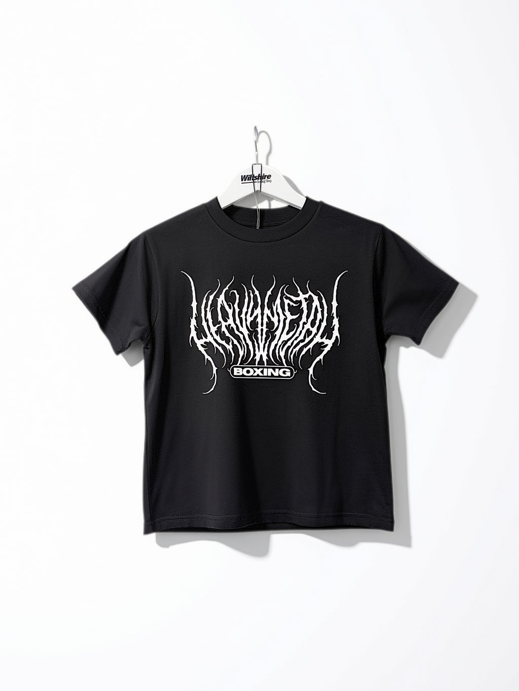 Wiltshire Boxing Shop 'Heavy Metal Boxing' Youth T-Shirt - Black