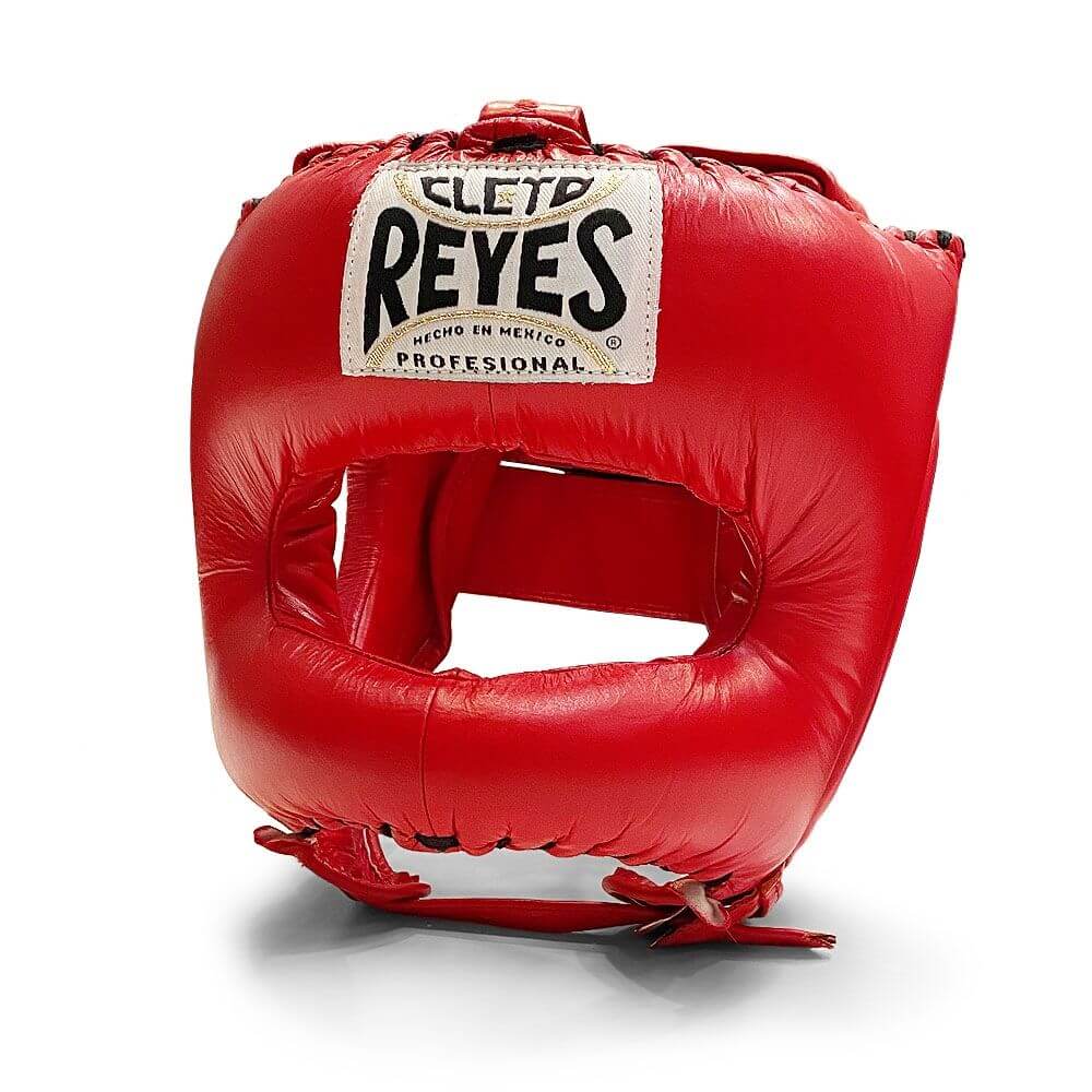 Cleto Reyes Headguard With Nylon Pointed Face Bar - Red