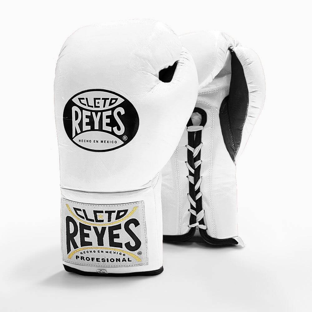Cleto Reyes Official Professional Fight Gloves - White - 10oz
