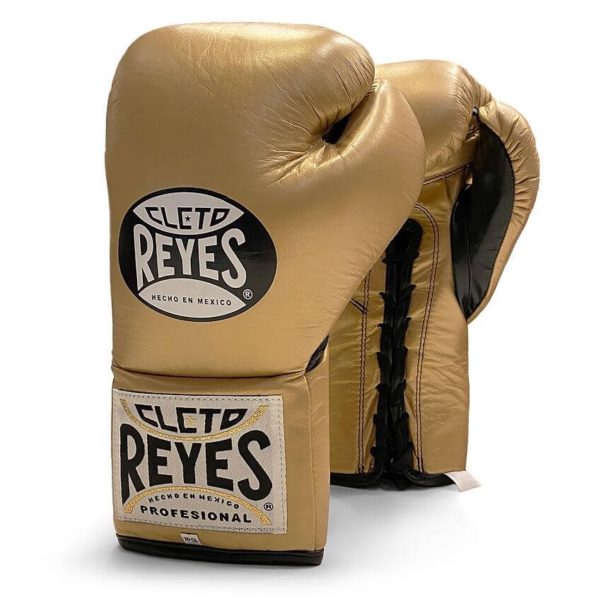 Cleto Reyes Official Professional Fight Gloves - Gold - 10oz