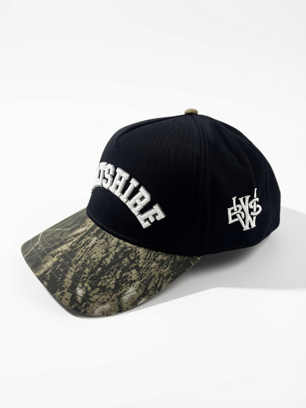 Wiltshire Boxing Shop Embroidered Monogram Forest Cap - Black