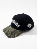 Wiltshire Boxing Shop Embroidered Monogram Forest Cap - Black