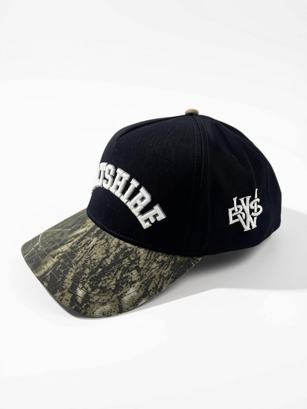 Wiltshire Boxing Shop Embroidered Monogram Forest Cap - Black